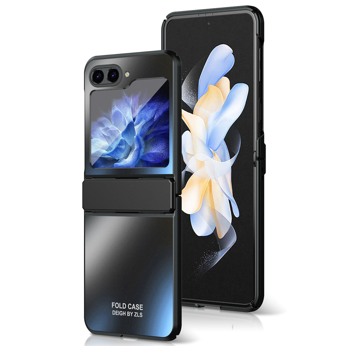 For Samsung Galaxy Z Flip6 5G Case Electroplating PC Hard Phone Cover - Black