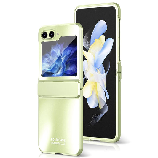 For Samsung Galaxy Z Flip7 FE 5G / Z Flip6 5G / Z Flip5 5G Case Electroplating PC Hard Phone Cover - Green