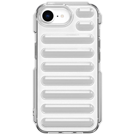 Capsule Series for iPhone 16e Case Soft TPU Ribbed Anti-Drop Phone Cover - Transparent