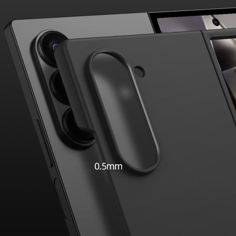 GKK For Samsung Galaxy Z Fold6 5G Case Shockproof Hard PC Folding Phone Cover (No Front Screen Film) - Titanium Grey