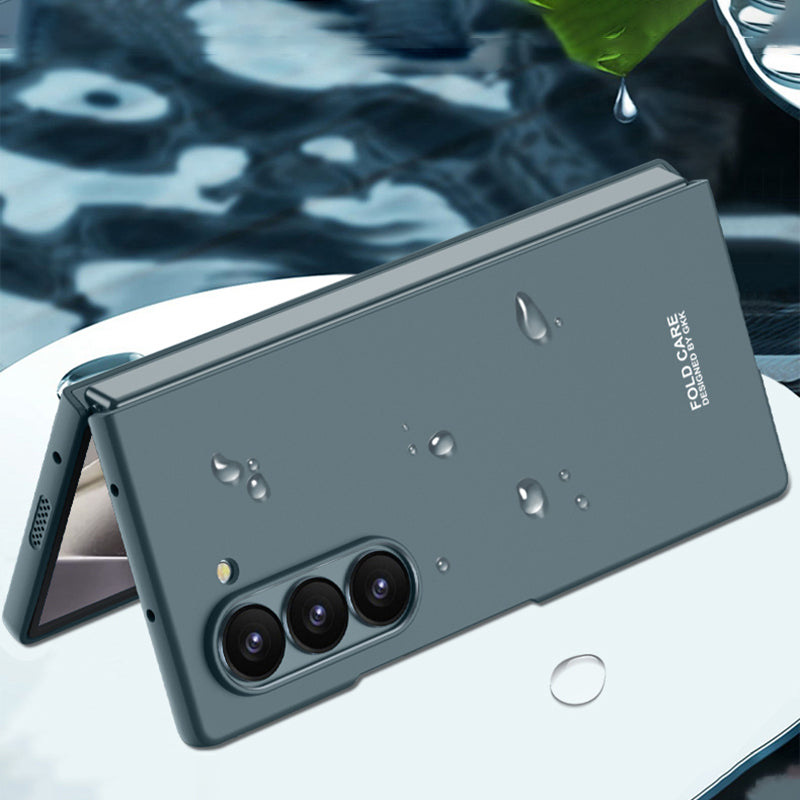 GKK For Samsung Galaxy Z Fold6 5G Case Shockproof Hard PC Folding Phone Cover (No Front Screen Film) - Titanium Grey