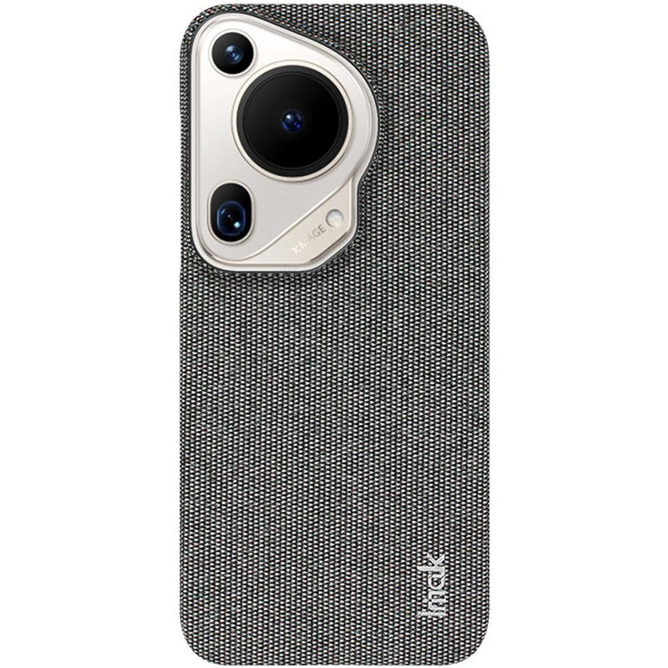 IMAK Ruiyi Series for Huawei Pura 70 Ultra Case Cloth Texture Leather+PC Hard Phone Cover - Dark Grey