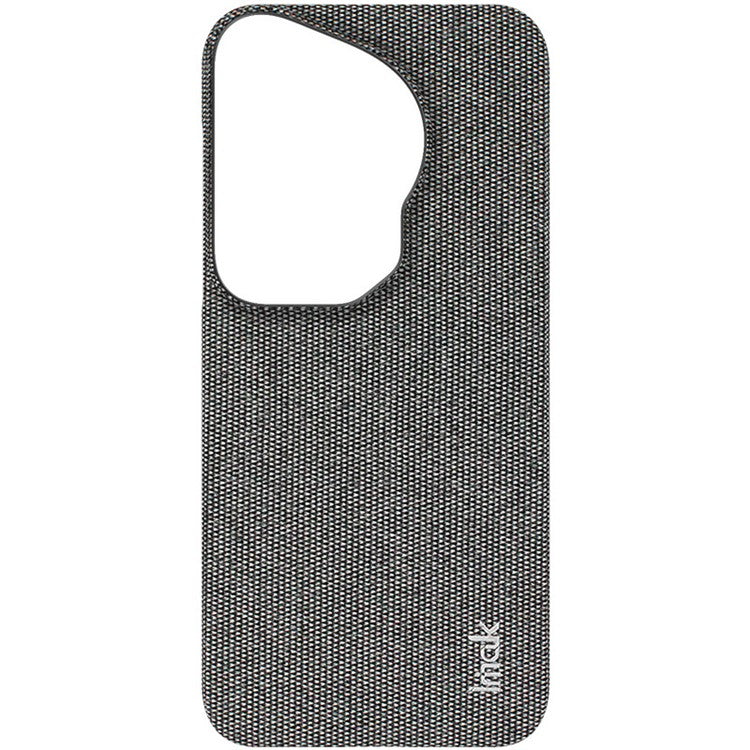 IMAK Ruiyi Series for Huawei Pura 70 Ultra Case Cloth Texture Leather+PC Hard Phone Cover - Dark Grey