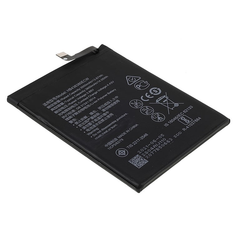 3.85V 3550mAh Battery Replacement (Encode: HB436380ECW) (without Logo) for Huawei P30