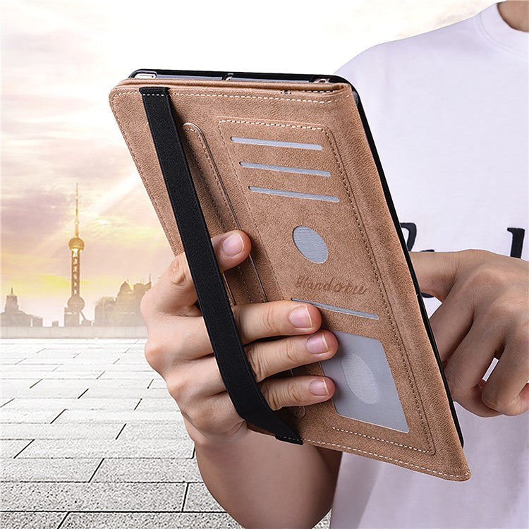 For Honor Pad 8 Stand Case Pattern Print Leather Tablet Cover with Card Slots - Black Horse