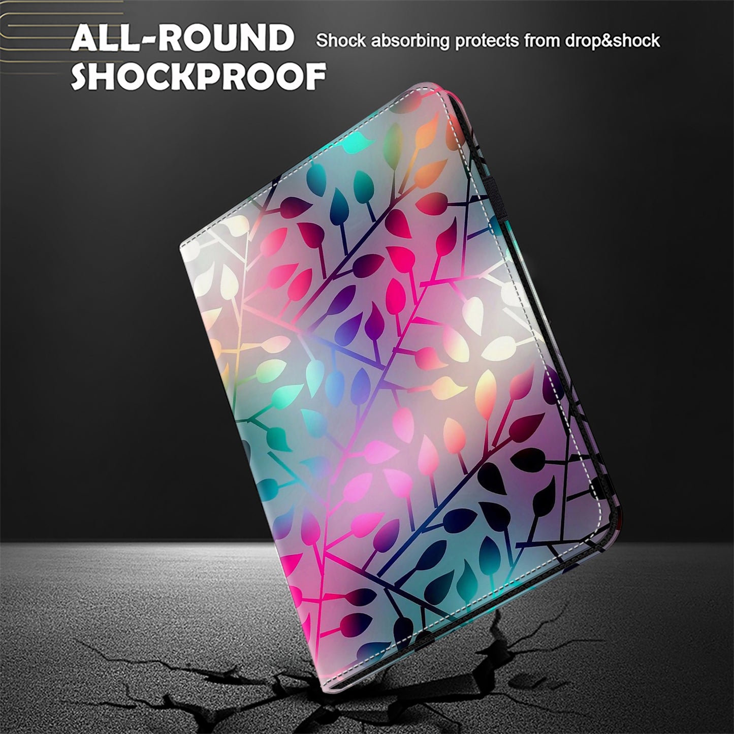 For Samsung Galaxy Tab S10 / S9 / Tab S9 FE Case Folio Stand PU Leather Pattern Tablet Cover - Maple Leaf