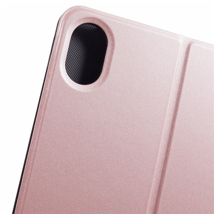 For Huawei MatePad 11.5 S Case PU Leather Folding Stand Tablet Protective Cover - Rose Gold