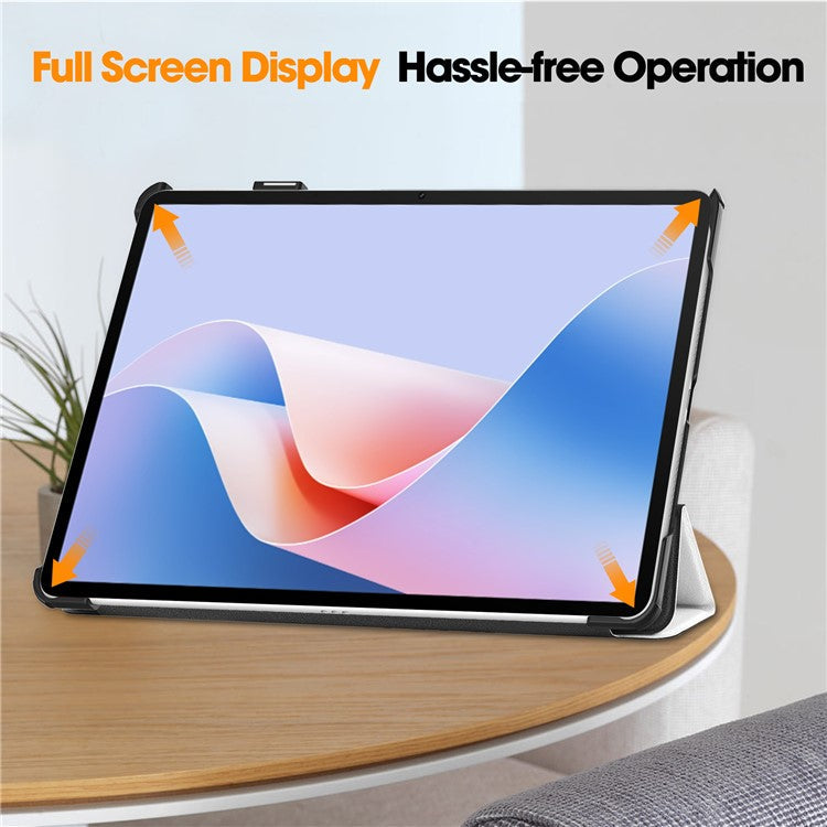 For Huawei MatePad 11.5 S Case Tri-Fold Stand Pattern Print Leather Tablet Cover with Auto Wake / Sleep - Cat