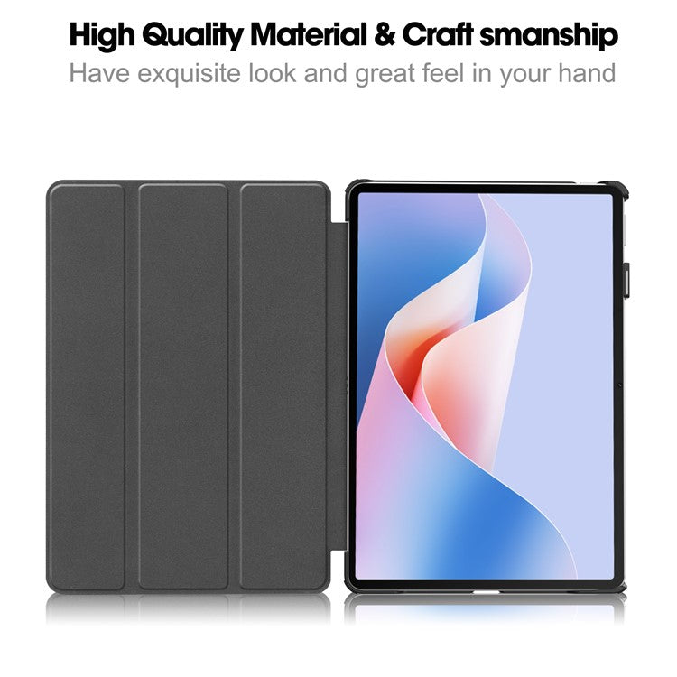 For Huawei MatePad 11.5 S Case Tri-Fold Stand Pattern Print Leather Tablet Cover with Auto Wake / Sleep - Graffiti
