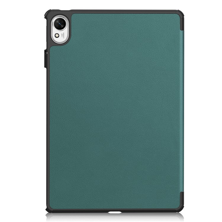 For Huawei MatePad 11.5 S Case Auto Wake / Sleep Tri-Fold Stand Leather Tablet Cover - Blackish Green