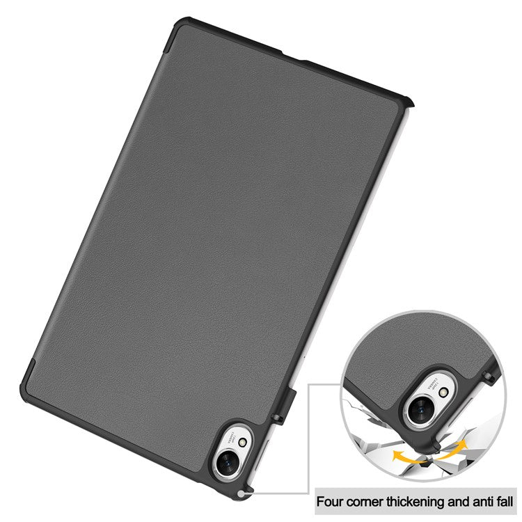 For Huawei MatePad 11.5 S Case Auto Wake / Sleep Tri-Fold Stand Leather Tablet Cover - Grey