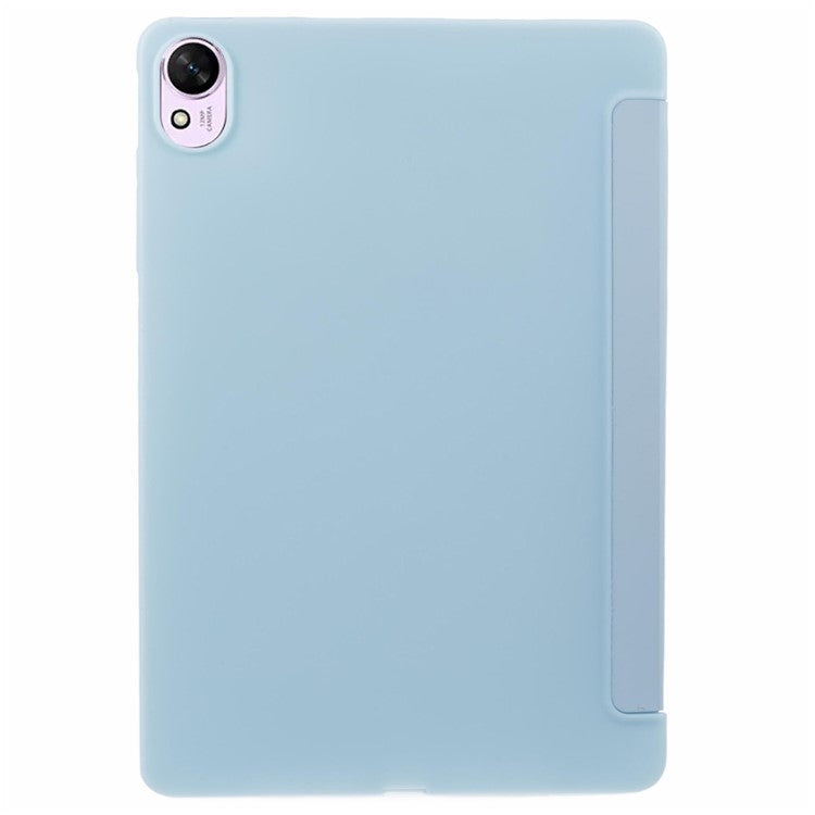 For Huawei MatePad 11.5 S Case Tri-Fold Stand  Leather Tablet Cover Honeycomb Texture - Baby Blue
