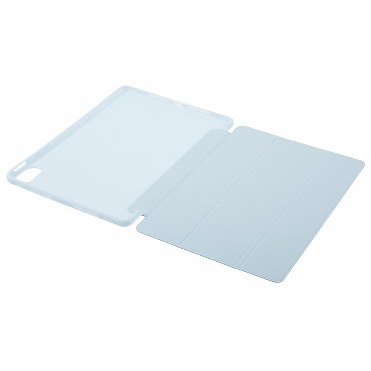 For Huawei MatePad 11.5 S Case Tri-Fold Stand  Leather Tablet Cover Honeycomb Texture - Baby Blue