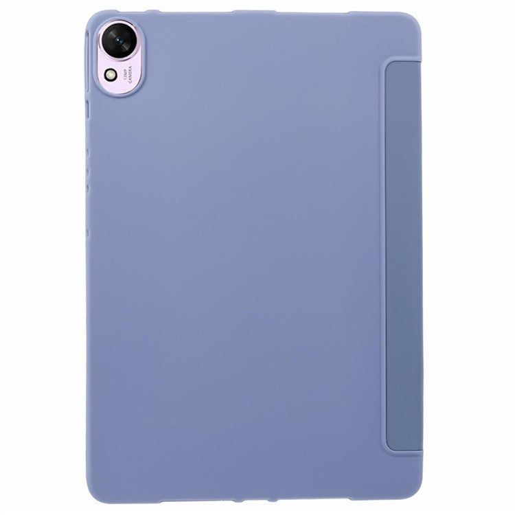 For Huawei MatePad 11.5 S Case Tri-fold Stand  Leather Tablet Cover Honeycomb Texture - Purple