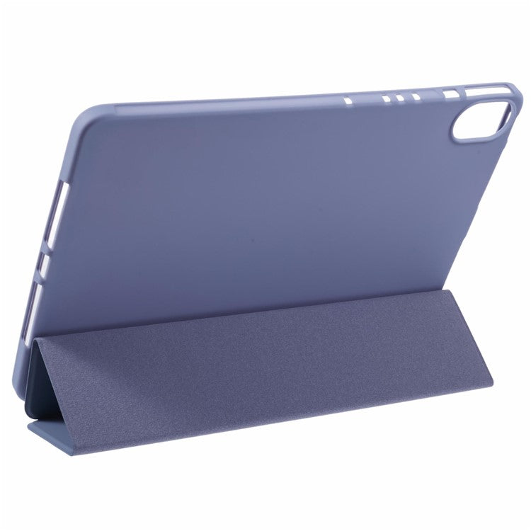 For Huawei MatePad 11.5 S Case Tri-fold Stand  Leather Tablet Cover Honeycomb Texture - Purple