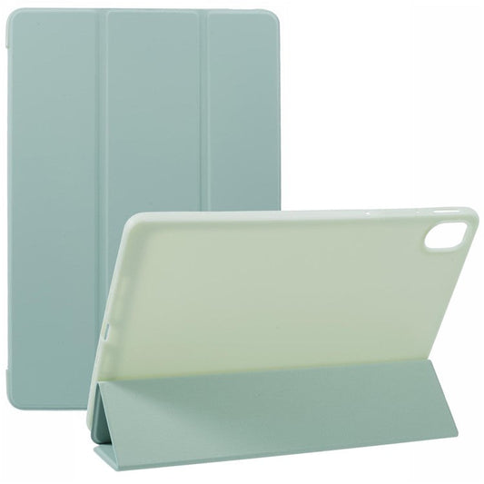 For Huawei MatePad 11.5 S Case Tri-fold Stand  Leather Tablet Cover Honeycomb Texture - Light Green