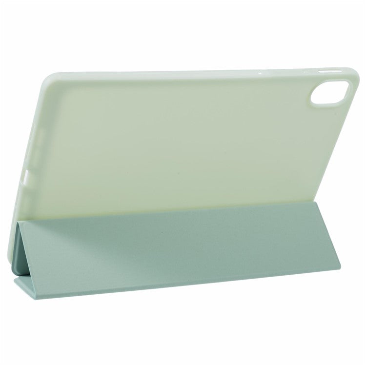 For Huawei MatePad 11.5 S Case Tri-fold Stand  Leather Tablet Cover Honeycomb Texture - Light Green