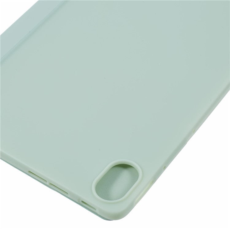 For Huawei MatePad 11.5 S Case Tri-fold Stand  Leather Tablet Cover Honeycomb Texture - Light Green