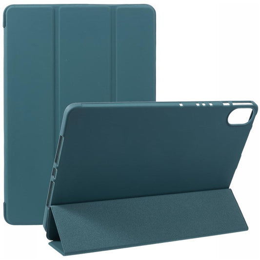 For Huawei MatePad 11.5 S Case Tri-fold Stand  Leather Tablet Cover Honeycomb Texture - Dark Green