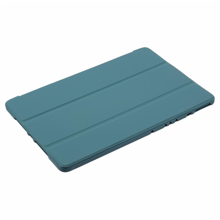 For Huawei MatePad 11.5 S Case Tri-fold Stand  Leather Tablet Cover Honeycomb Texture - Dark Green