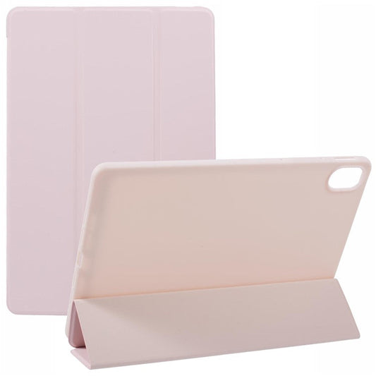 For Huawei MatePad 11.5 S Case Tri-fold Stand  Leather Tablet Cover Honeycomb Texture - Pink