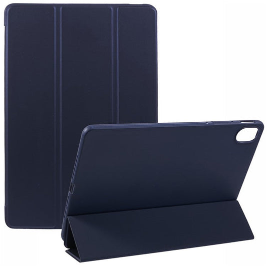 For Huawei MatePad 11.5 S Case Tri-fold Stand  Leather Tablet Cover Honeycomb Texture - Dark Blue