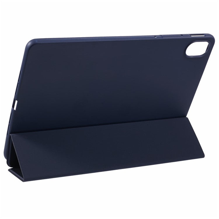 For Huawei MatePad 11.5 S Case Tri-fold Stand  Leather Tablet Cover Honeycomb Texture - Dark Blue