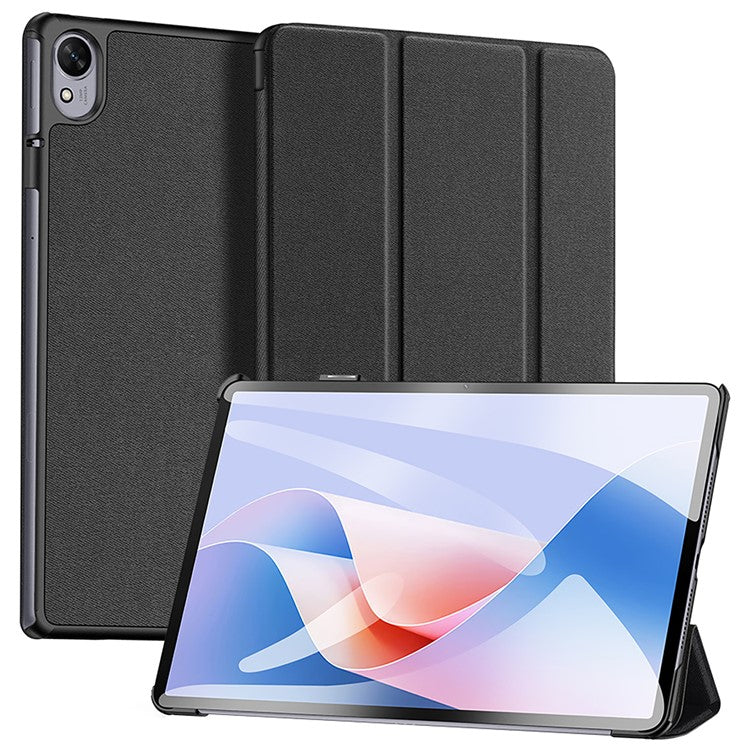 DUX DUCIS Domo Series for Huawei MatePad 11.5 S Tablet Case Tri-Fold Stand Leather Shell - Black