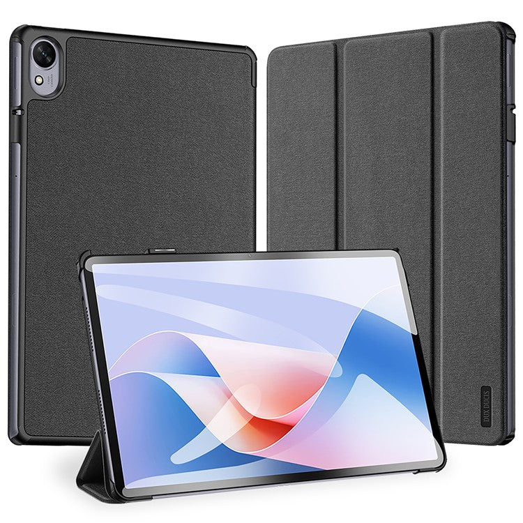 DUX DUCIS Domo Series for Huawei MatePad 11.5 S Tablet Case Tri-Fold Stand Leather Shell - Black