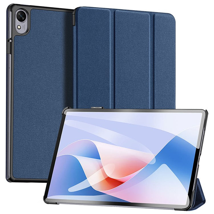 DUX DUCIS Domo Series for Huawei MatePad 11.5 S Tablet Case Tri-Fold Stand Leather Shell - Blue