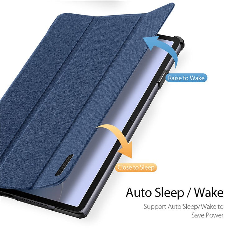 DUX DUCIS Domo Series for Huawei MatePad 11.5 S Tablet Case Tri-Fold Stand Leather Shell - Blue
