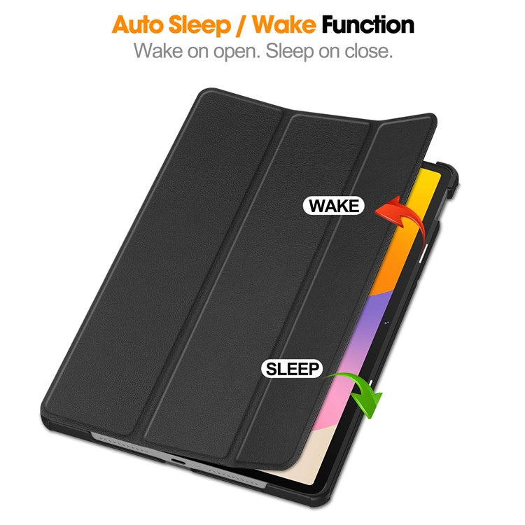 For Huawei MatePad SE 11 Stand Case Shockproof Leather Tablet Cover - Black