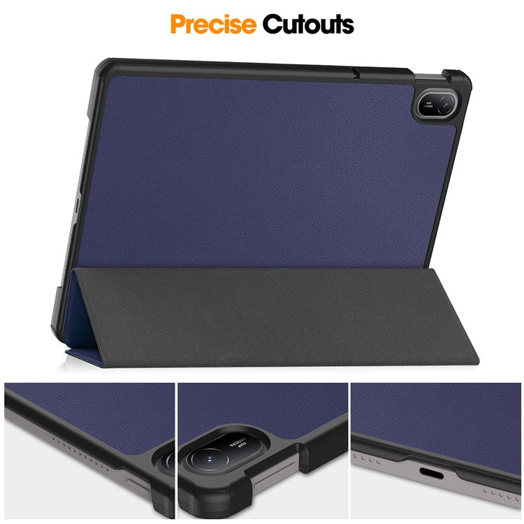 For Huawei MatePad SE 11 Stand Case Shockproof Leather Tablet Cover - Blue
