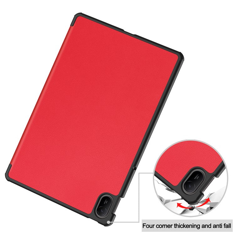 For Huawei MatePad SE 11 Stand Case Shockproof Leather Tablet Cover - Red
