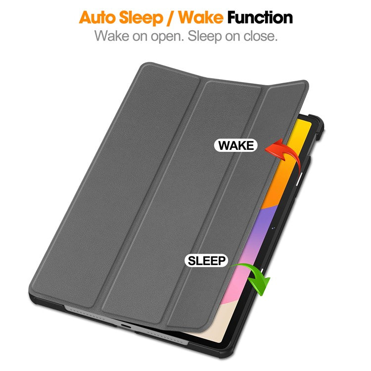 For Huawei MatePad SE 11 Stand Case Shockproof Leather Tablet Cover - Grey