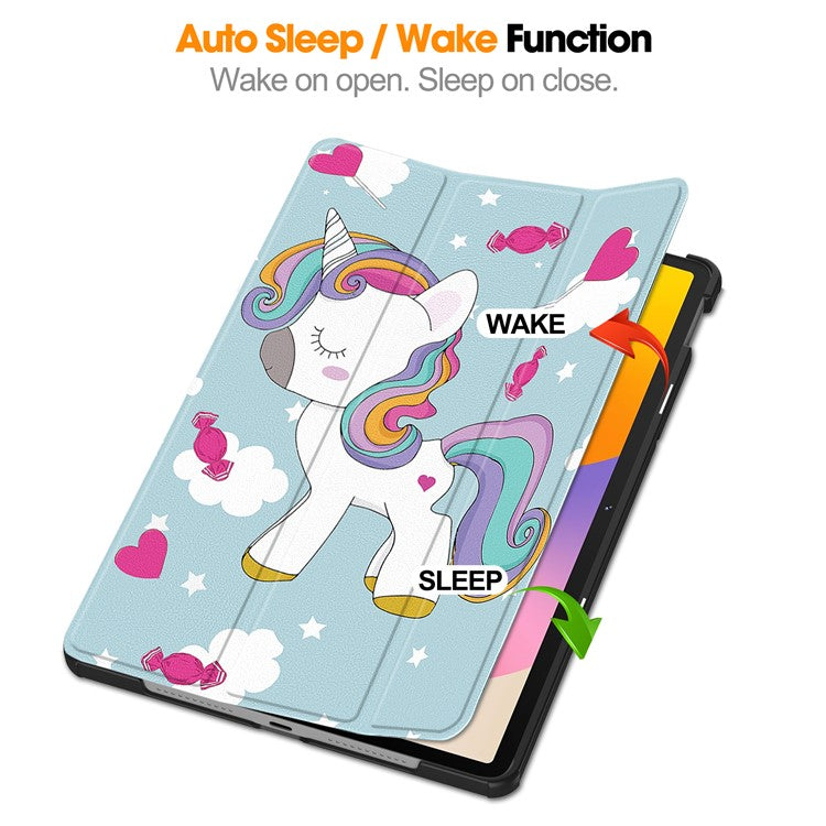 For Huawei MatePad SE 11 Stand Case Pattern Print Leather Tablet Cover - Horse
