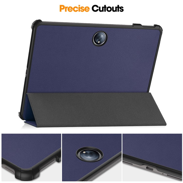 For OnePlus Pad 2 Case Shockproof Leather Stand Tablet Cover - Dark Blue