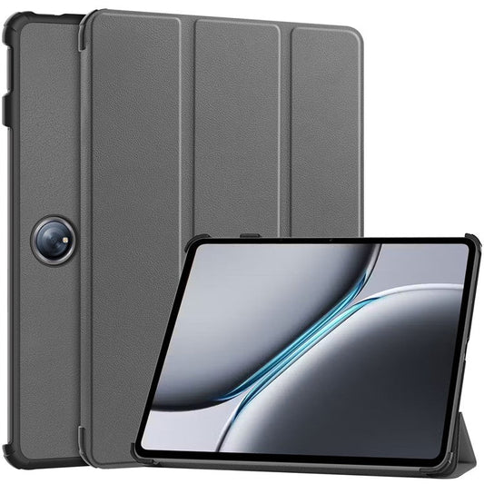 For OnePlus Pad 2 Case Shockproof Leather Stand Tablet Cover - Grey