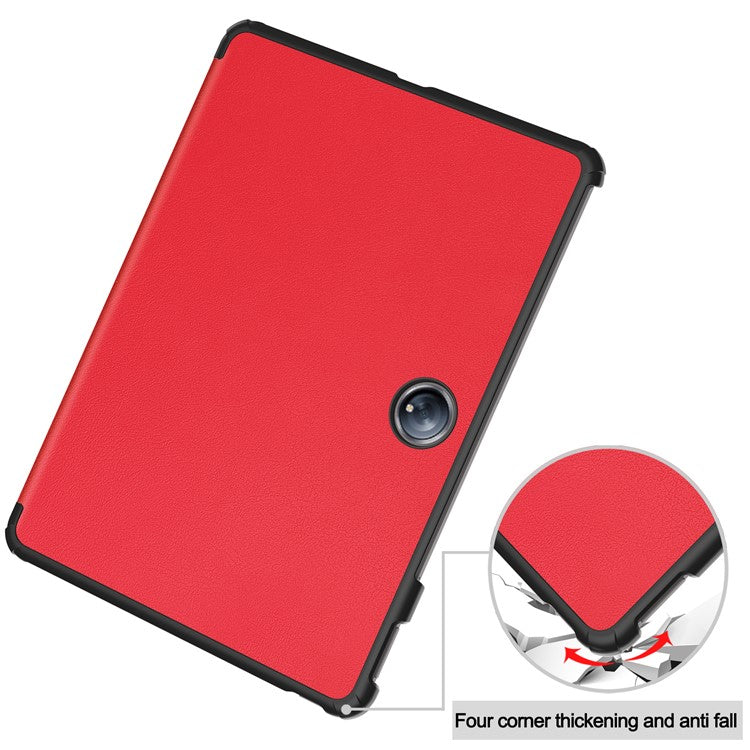 For OnePlus Pad 2 Case Shockproof Leather Stand Tablet Cover - Red