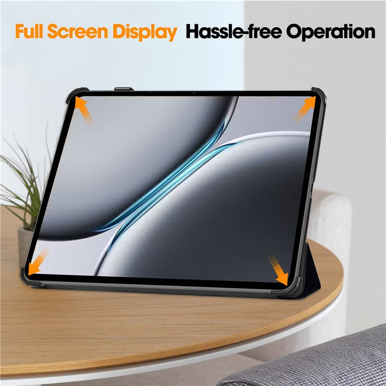 For OnePlus Pad 2 Stand Case Pattern Print Leather Tablet Cover - Don't Touch Me