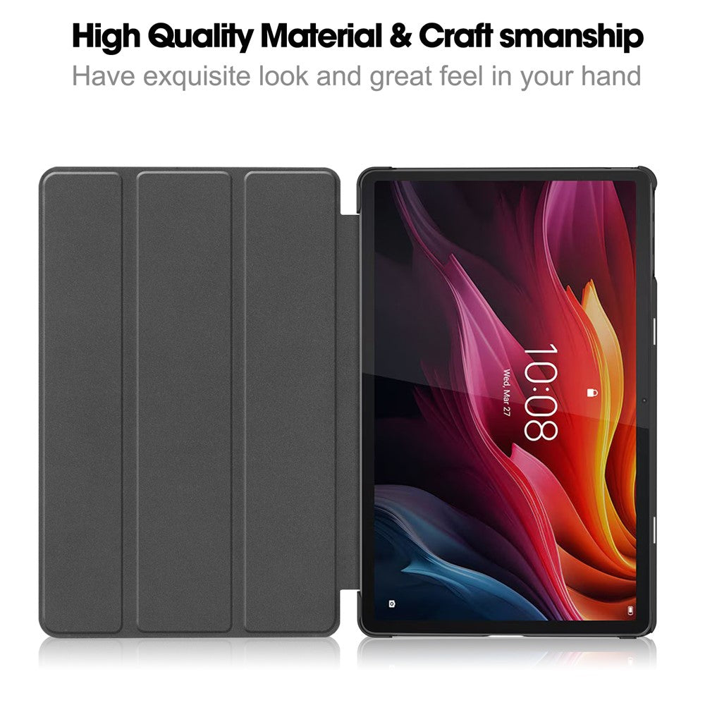For Lenovo Tab K11 Plus Shockproof Case Leather Stand Tablet Cover - Rose Gold