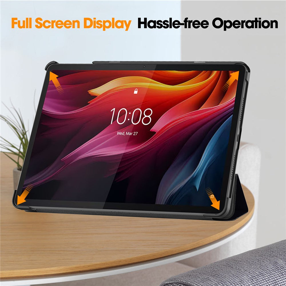 For Lenovo Tab K11 Plus Case Pattern Print Leather Tablet Cover with Stand - Don't Touch Me