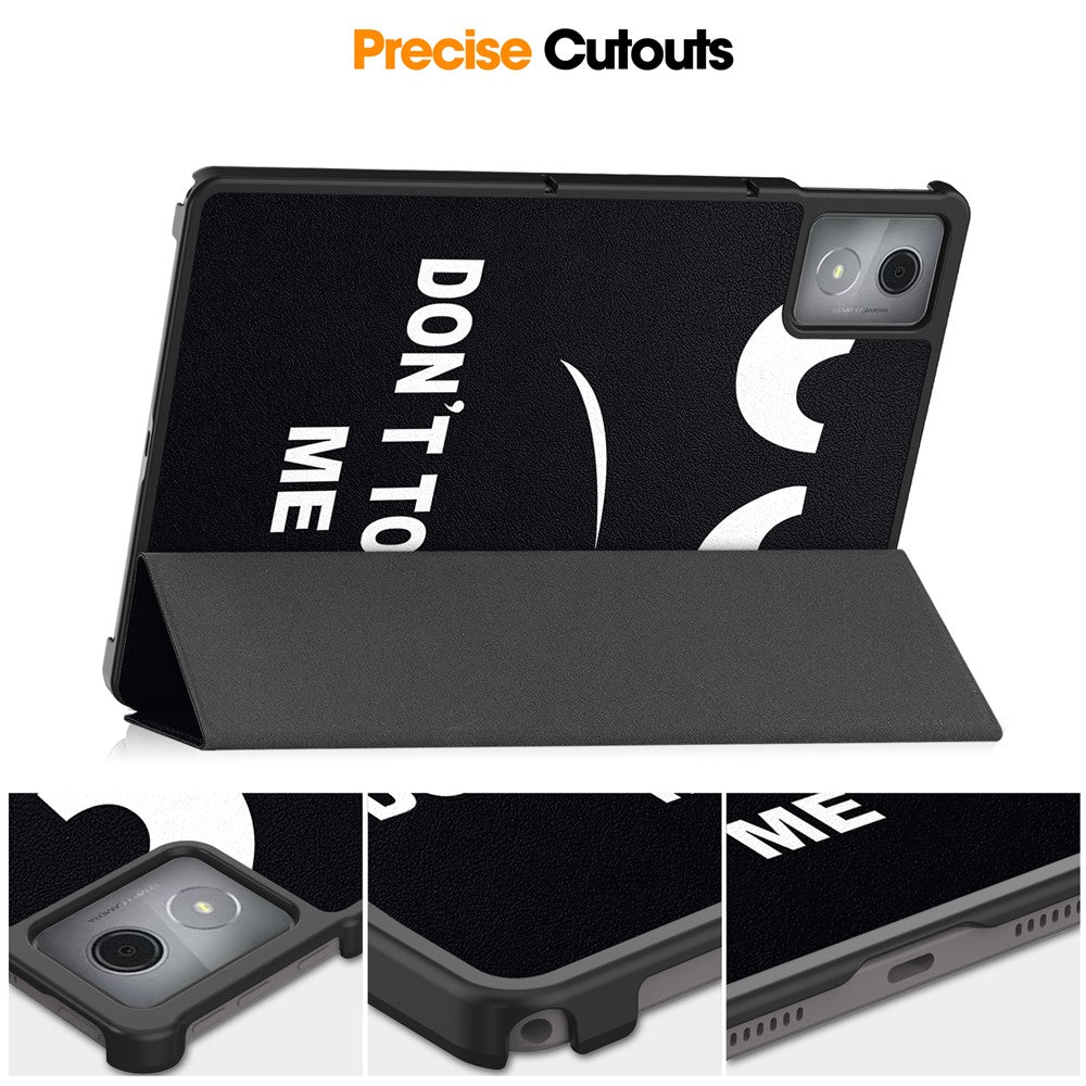 For Lenovo Tab K11 Plus Case Pattern Print Leather Tablet Cover with Stand - Don't Touch Me