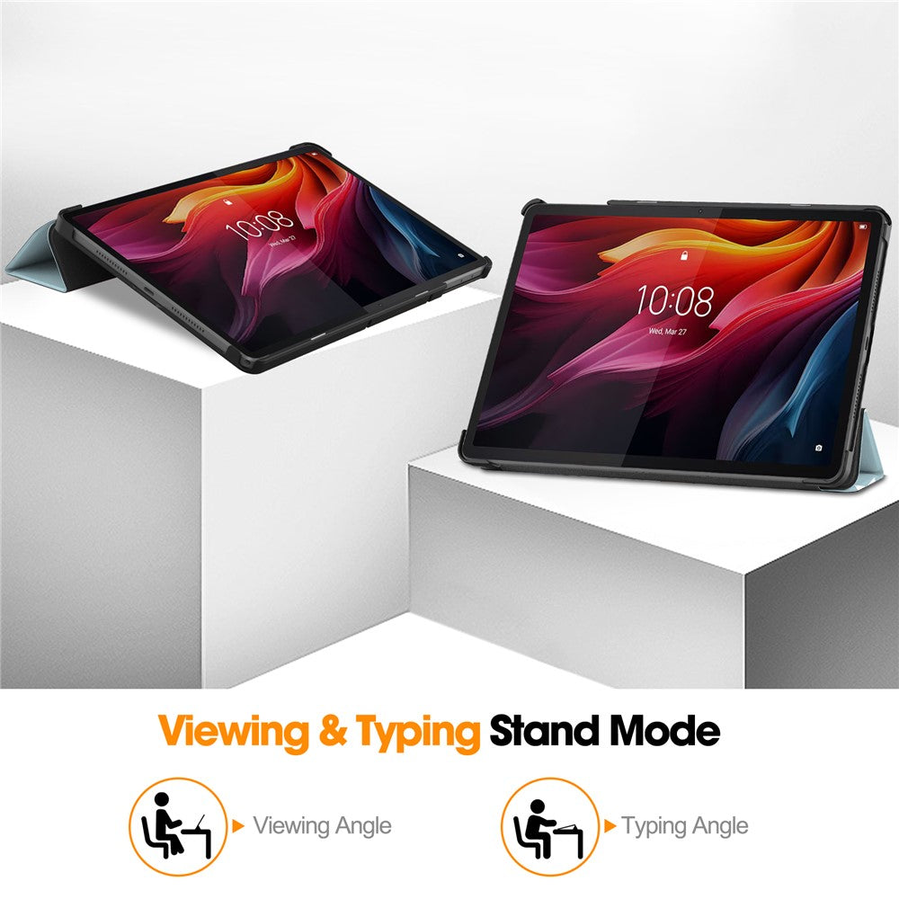 For Lenovo Tab K11 Plus Case Pattern Print Leather Tablet Cover with Stand - Horse