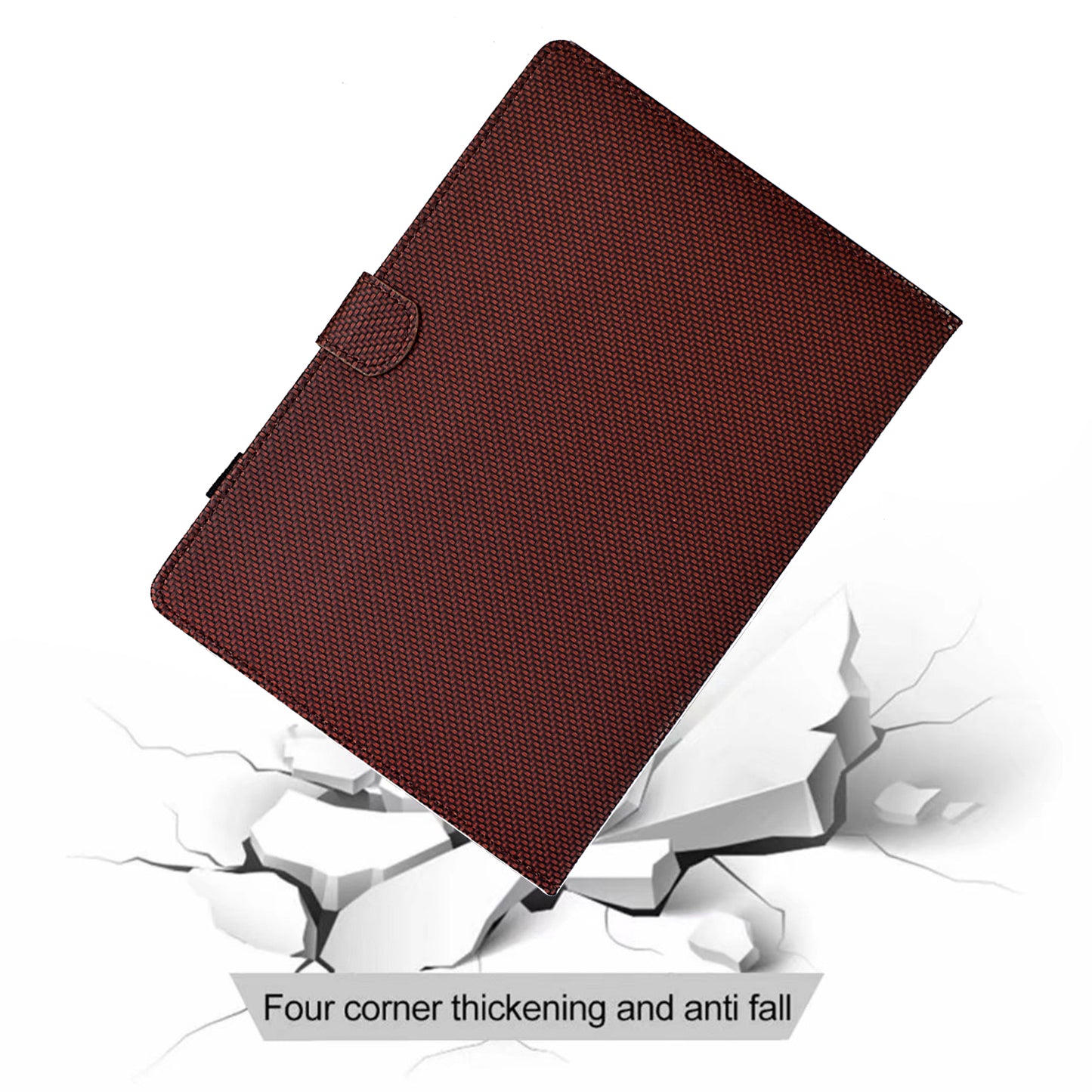 For Samsung Galaxy Tab S9 FE / S9 Case PU Leather Tablet Cover Auto Wake / Sleep - Brown