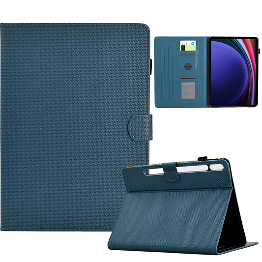 For Samsung Galaxy Tab S9 FE / S9 Case PU Leather Tablet Cover Auto Wake / Sleep - Sapphire