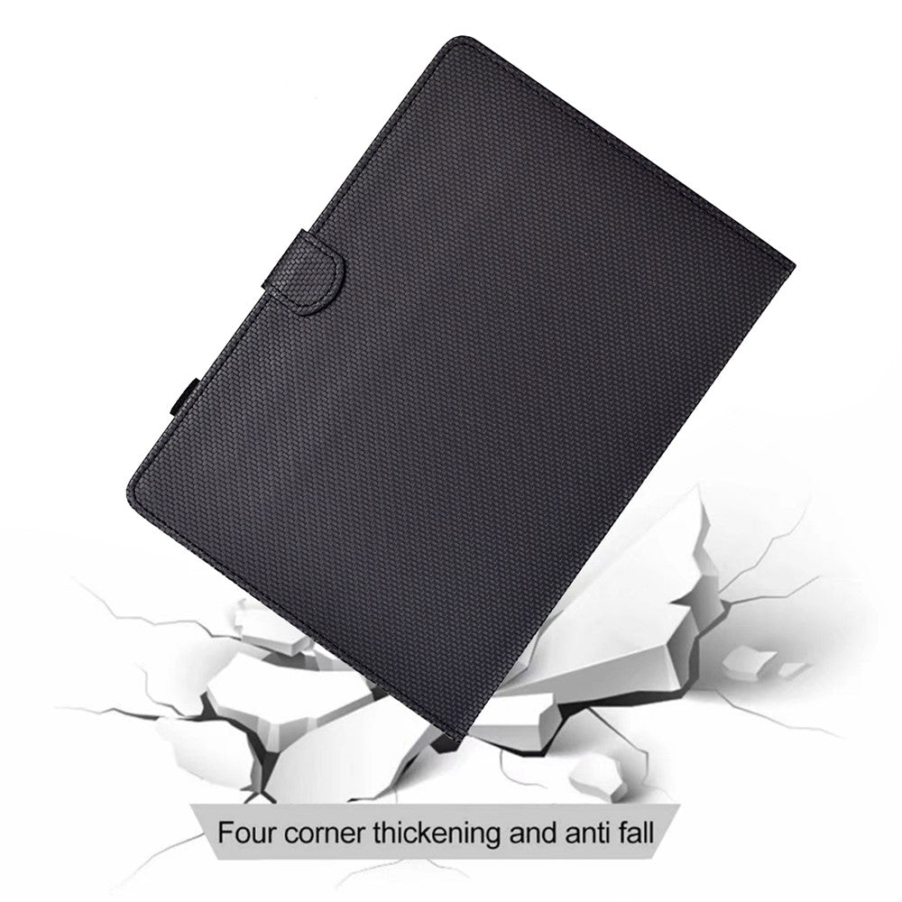 For Lenovo Tab M10 Plus (3rd Gen) Case Full Protection PU Leather Tablet Cover - Black