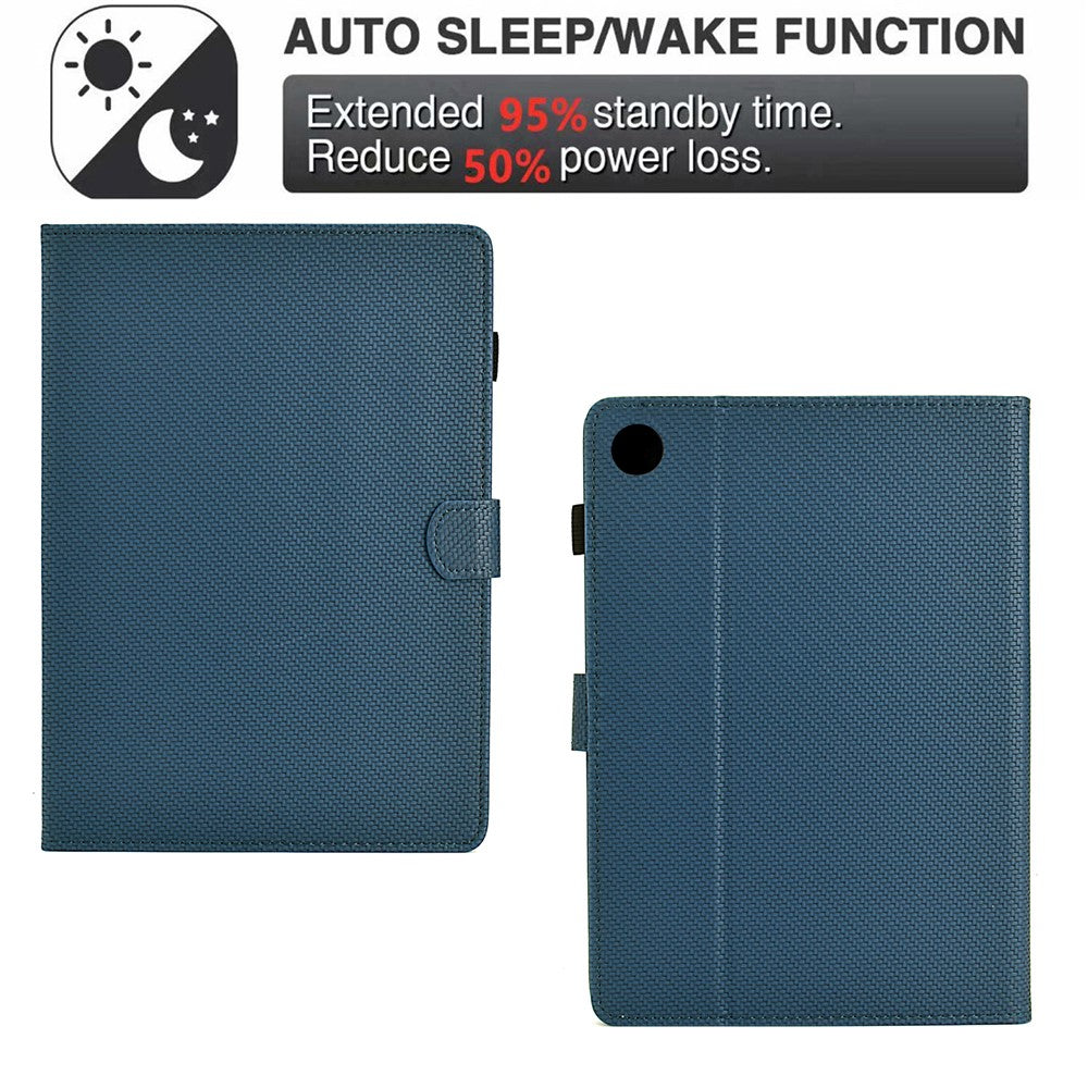 For Lenovo Tab M10 (Gen 3) Case PU Leather Protective Tablet Cover with Card Slots - Sapphire