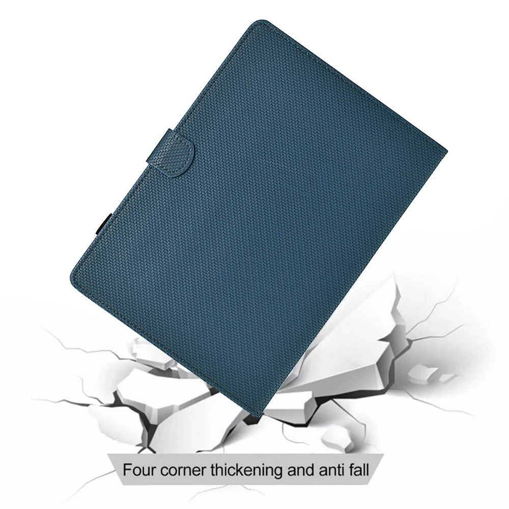 For Lenovo Tab M9 TB-310FU Case Card Slots Leather Tablet Cover with Stand View - Sapphire