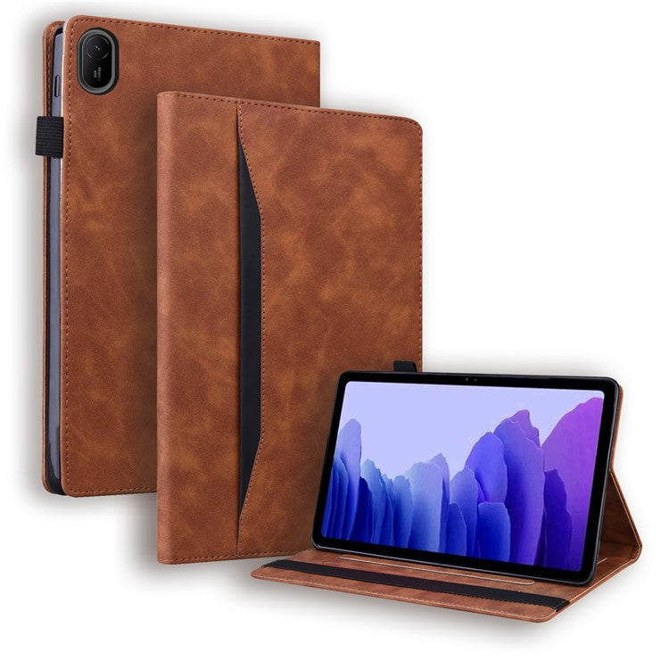For Huawei MatePad SE 11 Case PU Leather Stand Tablet Cover Card Slots - Brown